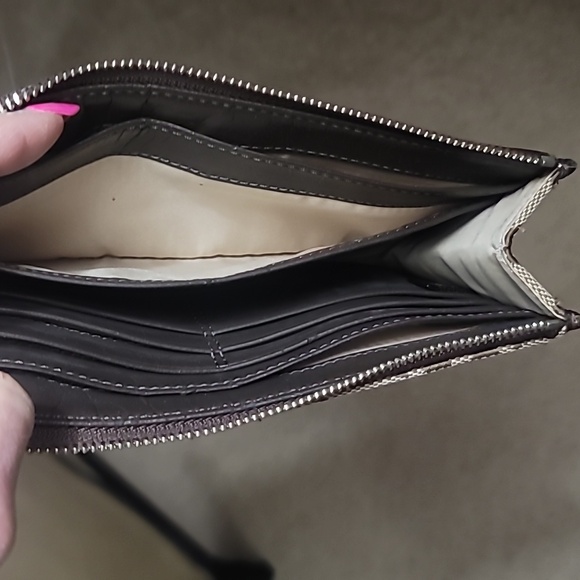 ❤️Coach Wristlet Signature Canvas Brown Tan🔥 - Picture 7 of 11